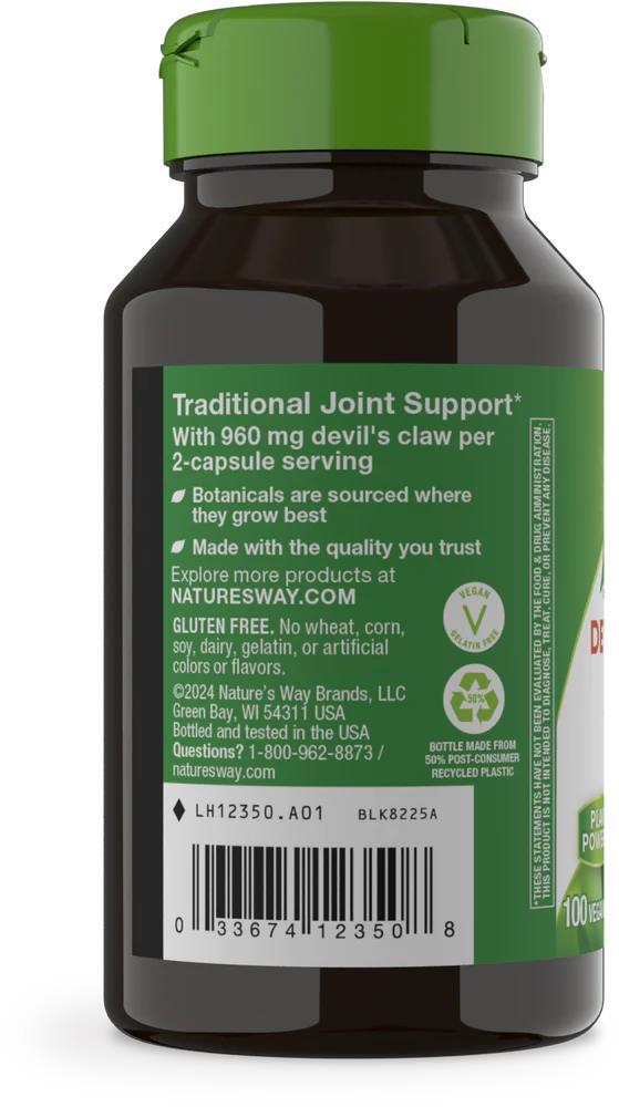 Коготь Дьявола Nature's Way Devil's Claw, 100 вегетарианских капсул