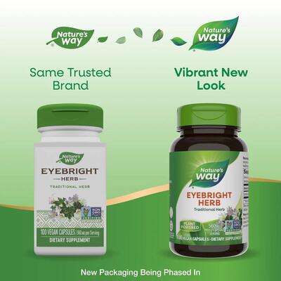 Очанка лекарственная Nature's Way Eyebright Herbal, 100 веганских капсул