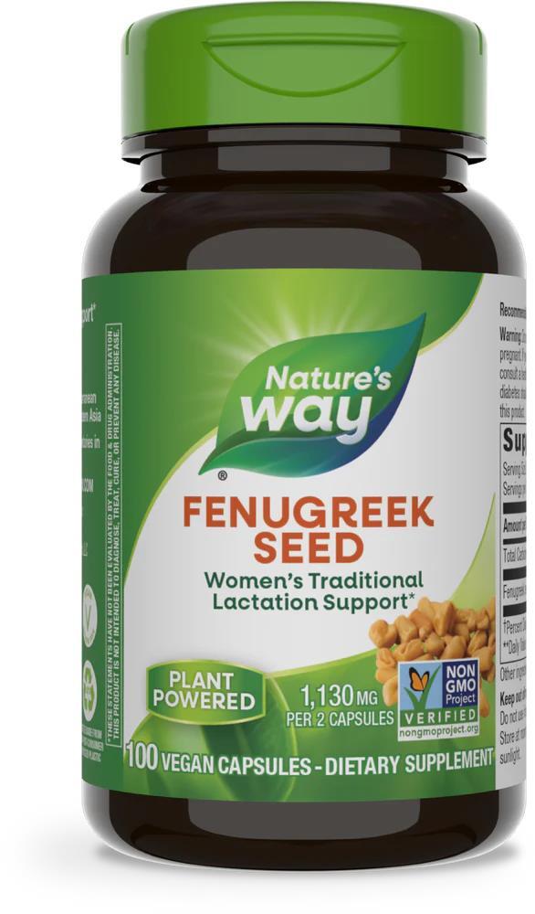 Пажитника семена Nature's Way Fenugreek Seed, 100 веганских капсул