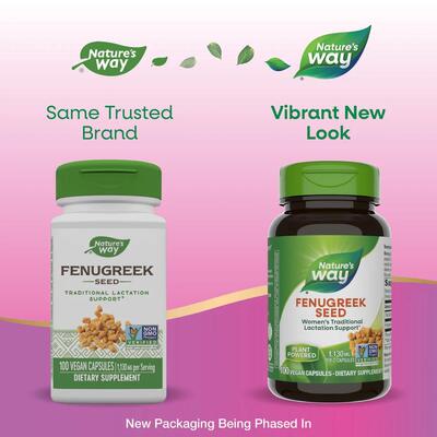 Пажитника семена Nature's Way Fenugreek Seed, 100 веганских капсул