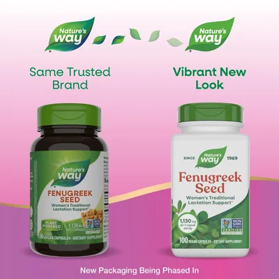 Пажитнику насіння Nature's Way Fenugreek Seed, 100 веганських капсул