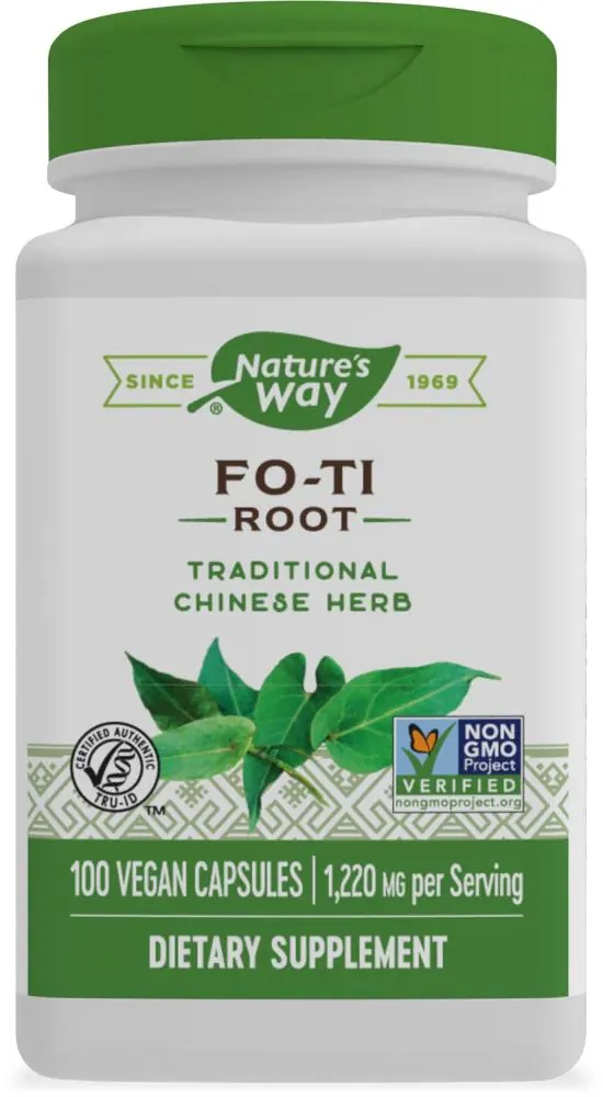 Горець багатоквітковий Nature's Way Fo-Ti Root, 100 веганських капсул