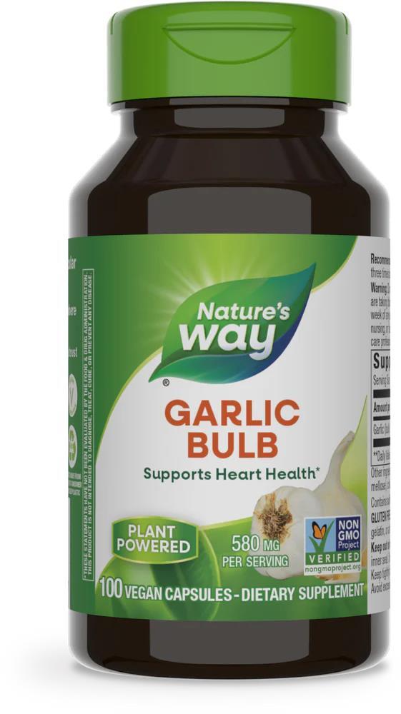 Чеснок Nature's Way Garlic Bulb, 100 веганских капсул