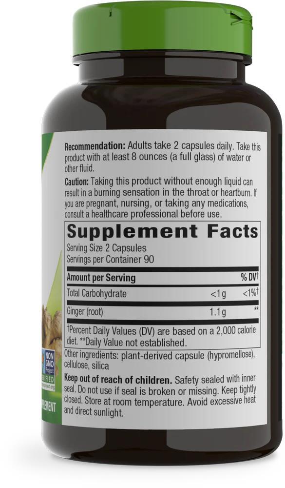 Имбиря корень Nature's Way Ginger Root, 180 вегетарианских капсул