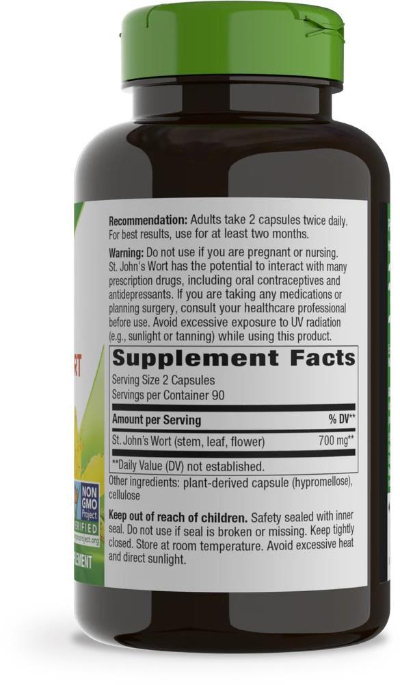 Зверобой Nature's Way St. John's Wort Herb, 180 веганских капсул