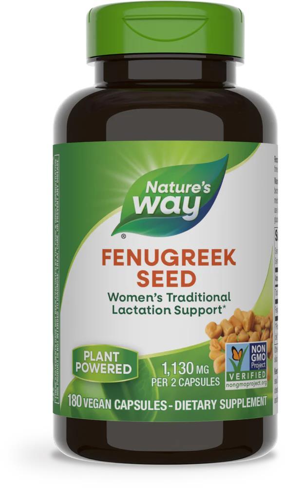 Пажитника семена Nature's Way Fenugreek Seed, 180 веганских капсул