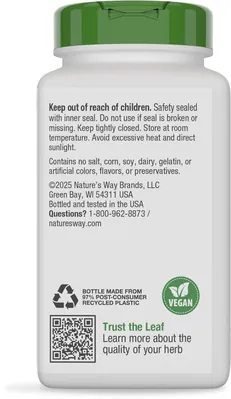 Пажитнику насіння Nature's Way Fenugreek Seed, 180 веганських капсул