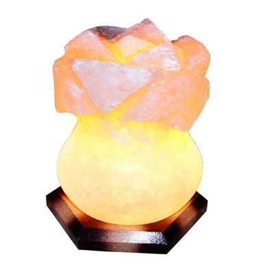 Лампа соляна SaltLamp Роза, 3-4 кг