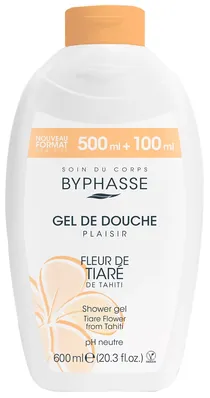 Гель для душу Byphasse Plaisir Квіти тіаре, 600 мл
