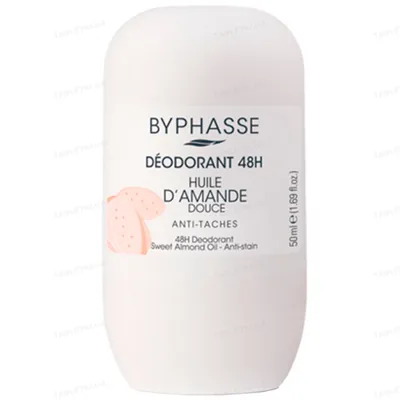 Дезодорант кульковий Byphasse Huile D'amande Douce 48h Олія солодкого мигдалю, 50 мл