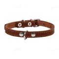 Нашийник Collar 00166 одинарний, ширина 12 мм, довжина 24-32 см, коричневий