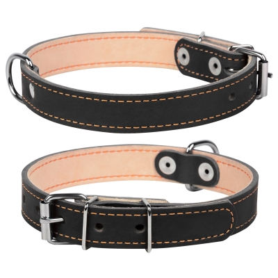 Ошейник Collar 01411 двойной, ширина 20 мм, длина 32-40 см черный