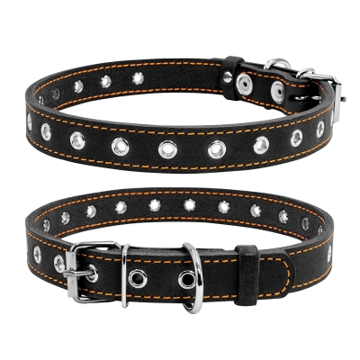 Ошейник Collar 01511 безразмерный, ширина 20 мм, обхват шеи 50 см, чёрный