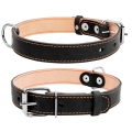 Ошейник Collar 02291 двойной, ширина 25 мм, длина 38-50 см, чёрный