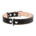Ошейник Collar 02291 двойной, ширина 25 мм, длина 38-50 см, чёрный