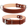 Ошейник Collar 02296 двойной коричневый, 25 мм*38-50 см