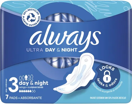 Прокладки гігієнічні Always Ultra Day Super Extra, 6 крапель, 3 розмір, 7 шт