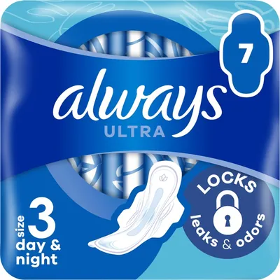 Прокладки гігієнічні Always Ultra Day Super Extra, 6 крапель, 3 розмір, 7 шт
