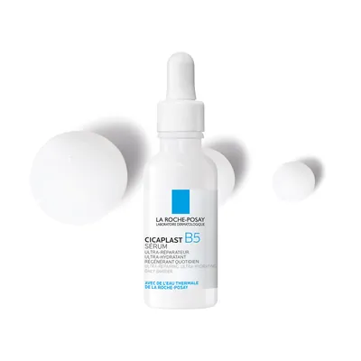 Сироватка La Roche-Posay Cicaplast B5 ультраконцентрована з Пантенолом для посиленого відновлення та зволоження подразненої шкіри, 30 мл