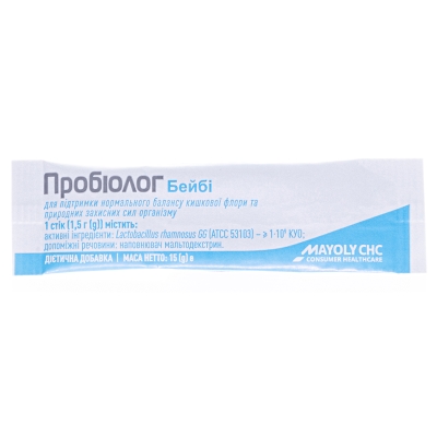 Пробіолог Бебі порошок по 1,5 г №10 у стіках