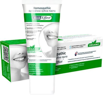 Зубная паста Bisheffect Homeopathic гомеопатическая с бишофитом без эфирных масел, 75 мл