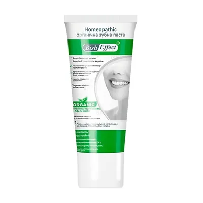 Зубна паста Bisheffect Homeopathic органічна, 75 мл