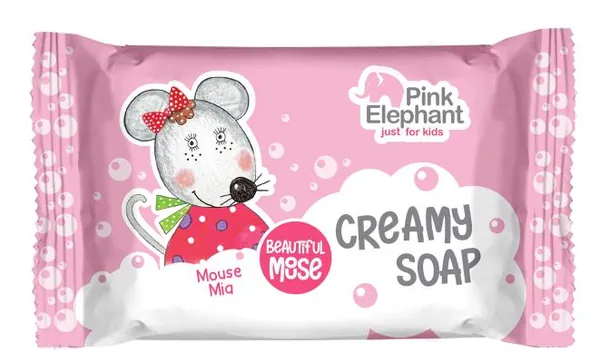 Крем-мило Pink Elephant Mouse Mia Мишка Мія дитяче, 90 г