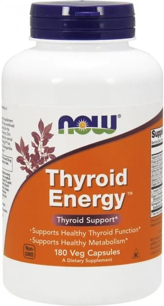 Thyroid Energy натуральна добавка Now Foods, 180 вегетеріанських капсул