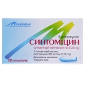 Синтомицин суппозитории вагин. по 0.25 г №10 (5х2)