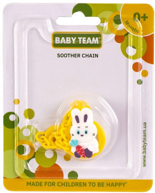 Цепочка для пустышки Baby Team 3332 Зверюшки
