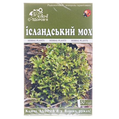 Фиточай Ключи Здоровья Исландский мох по 30 г в пач.