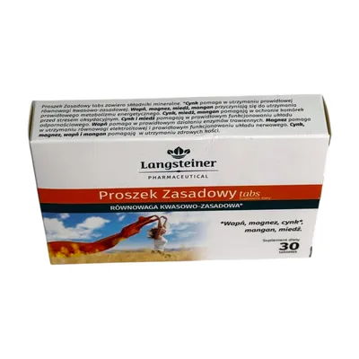 Лужні таблетки Langsteiner Proszek Zasadowy Tabs, 30 таблеток