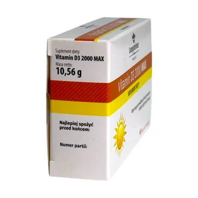 Вітамін D3 Langsteiner Vitamin D3 2000 MAX, 60 капсул