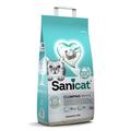 Наполнитель для кошачьего туалета Sanicat Clumping White бентонитовый, без аромата, белый, 8 кг (10 л)