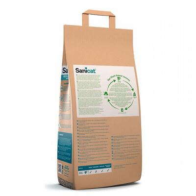 Наполнитель Sanicat Recycled Cellulose целлюлозный, для кошачьего туалета, клеток грызунов и птиц, 3 кг (10 л)