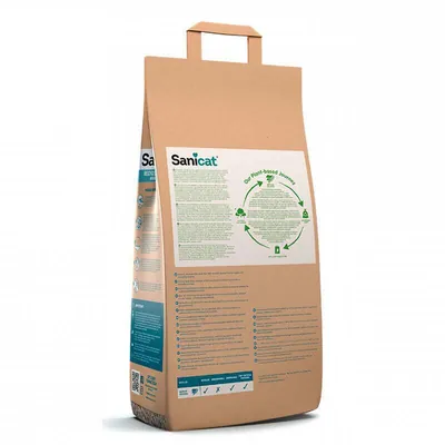 Наповнювач Sanicat Recycled Cellulose целюлозний, для котячого туалету, кліток гризунів та птахів, 3 кг (10 л)