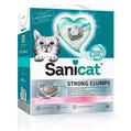 Наполнитель для кошачьего туалета Sanicat Strong Clumps бентонитовый ультракомкующий, с ароматом детской присыпки, 6,77 кг