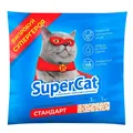 Наповнювач для туалету Collar SuperCat Стандарт деревний без ароматизатора, синій, 1 кг (3 л)
