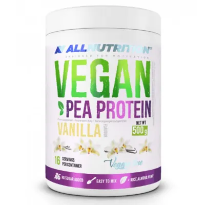 Протеїн рослинний змішаний Allnutrition Vegan Pea Protein ваніль, 500 г