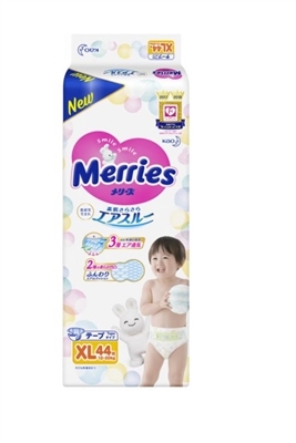 Підгузники Merries, розмір XL, 12-20 кг, 44 шт