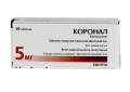 Коронал 5 таблетки, п/плен. обол. по 5 мг №60 (15х4)