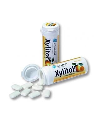 Жевательная резинка Miradent Fresh Fruits (Свежие фрукты) с ксилитолом, 30 штук