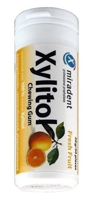 Жевательная резинка Miradent Fresh Fruits (Свежие фрукты) с ксилитолом, 30 штук