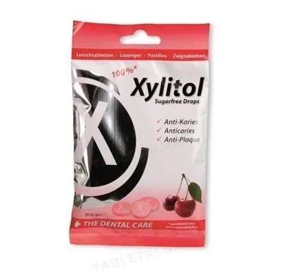 Льодяники функціональні Miradent Cherry (Вишня) з ксилітолом, 26 штук (60 г)