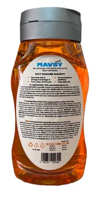 Олія лосося Mavsy для котів і собак, 300 мл