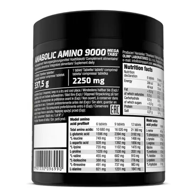 Амінокислоти Olimp Anabolic Amino 9000, 150 таблеток
