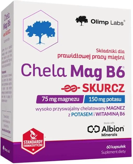 Магній та вітамін В6 Olimp Chela-Mag B6 Skurcz, 60 капсул
