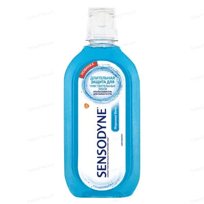 Ополіскувач для чутливих зубів Sensodyne Прохолодна м'ята, 500 мл