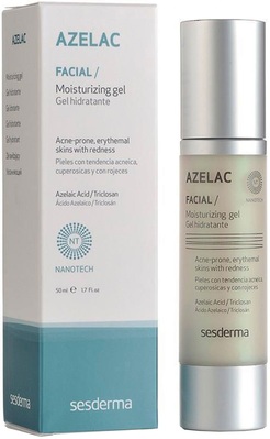 Гель для обличчя Sesderma Azelac зволожуючий для комбінованої та жирної шкіри, 50 мл