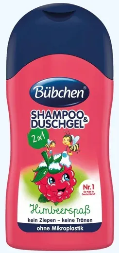 Шампунь і гель для душу Bubchen 2 в 1 Солодка малина, 50 мл